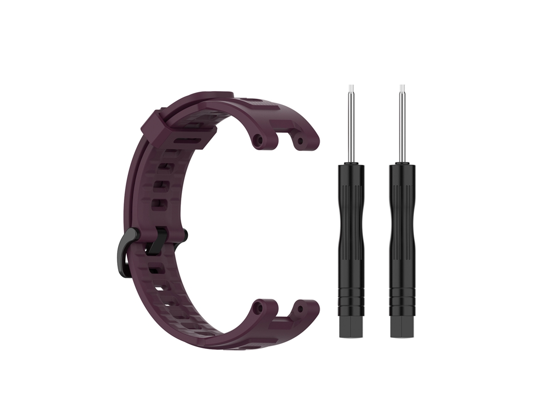 Pulseira de Silicone de Substituição para Relógios Amazfit T rex Pro e T rex PANOONA (preta)