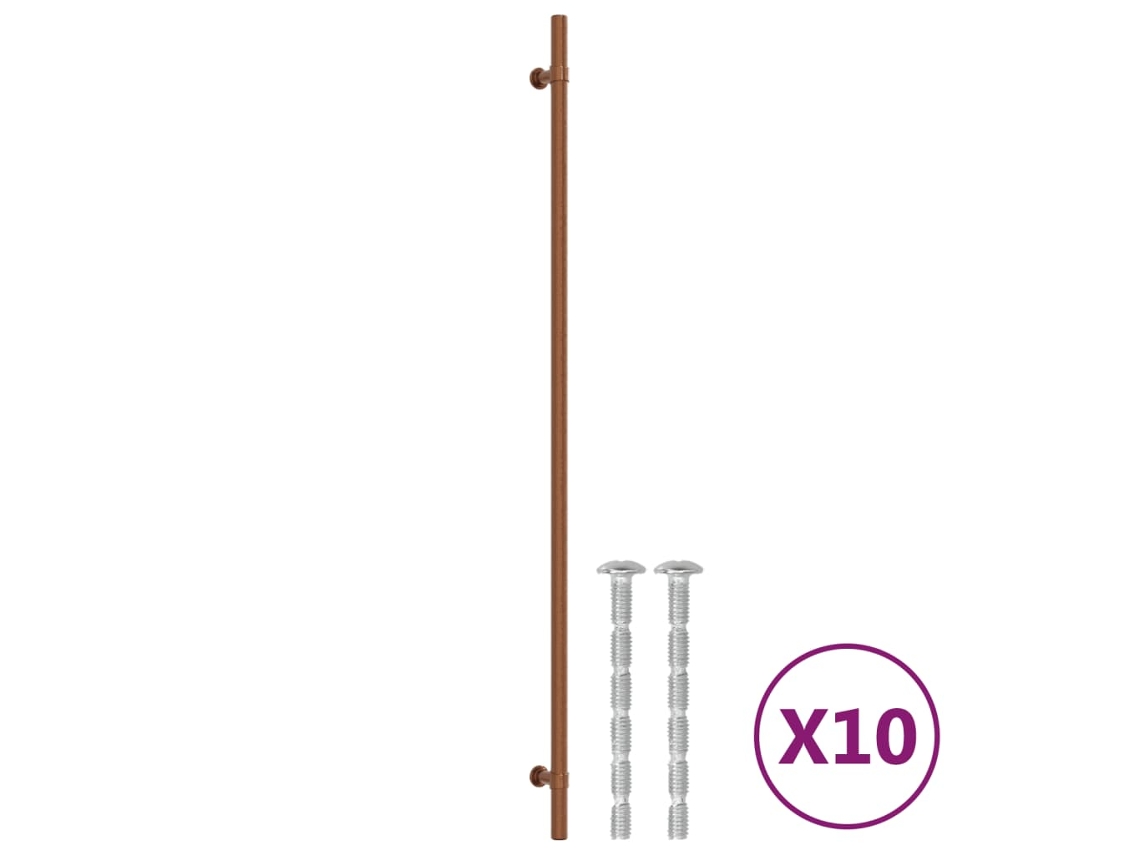 Cabinet Handle, Cabinet Handles Vidaxl Marrom Aço Inoxidável (480 Mm)
