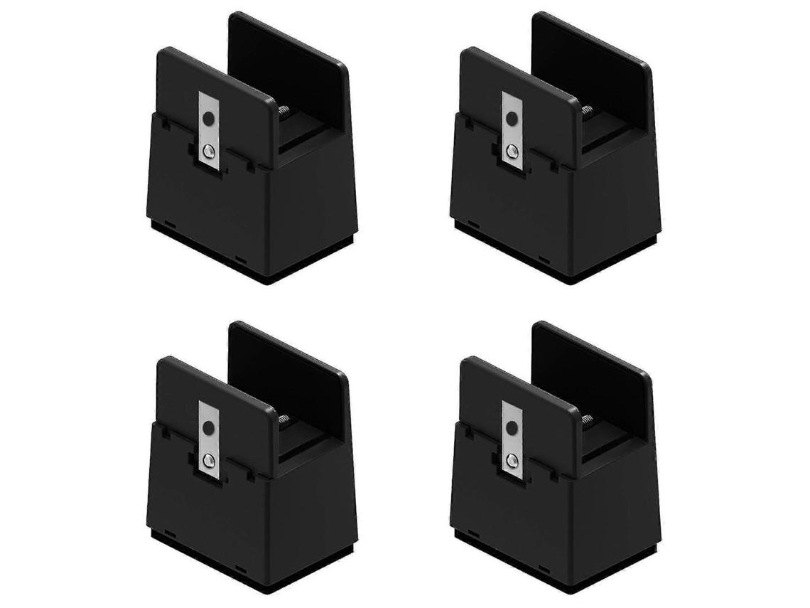 Lurelia Elevador Para Móveis, Ajustável, Reforçado, Em Plástico, Para Cama, Sofá E Mesa, 10 Cm, Preto/castanho, Elevação Segura