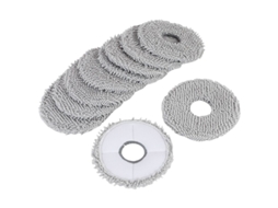 Pacote com 10 Panos de Limpeza Laváveis​​ para Aspirador Robô L10s Ultra/ L10s Pro L20 Ultra Heat/x10+ BRILVIBERA