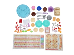 Juguete De Torta De Aniversário Cortável Diy Com Buracos Plástico Educativo Sem Cheiro Reutilizável Para Crianças +3