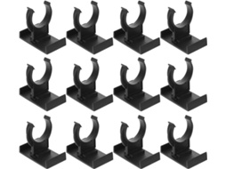 20 Peças De Clipes Plástico Preto Pés Armário, Fáceis De Ajustar, Reutilizáveis, Móveis De Cozinha