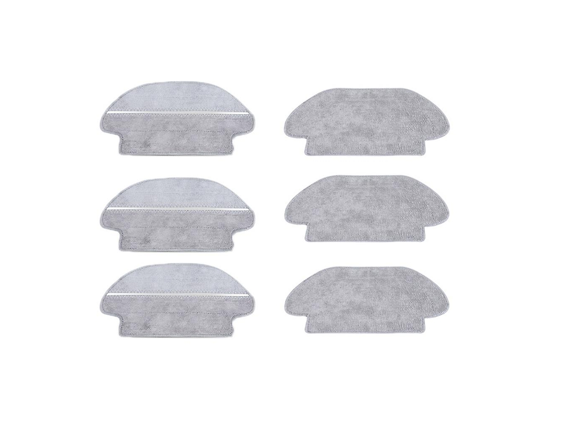6 Peças de Panos de Esfregona para Xiaomi Mijia Robot Vacuum Stytjo2Ym Molhado-Seco