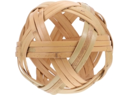 Bola grande de bambu natural trançado, brinquedo decorativo feito à mão para decoração de casa, presente para meninos e meninas.