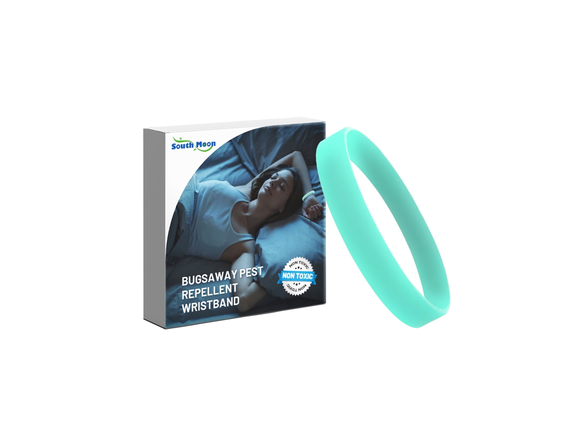 Pulseira Repelente de Mosquitos LAXISCREED, Proteção Eficiente e Duração Prolongada