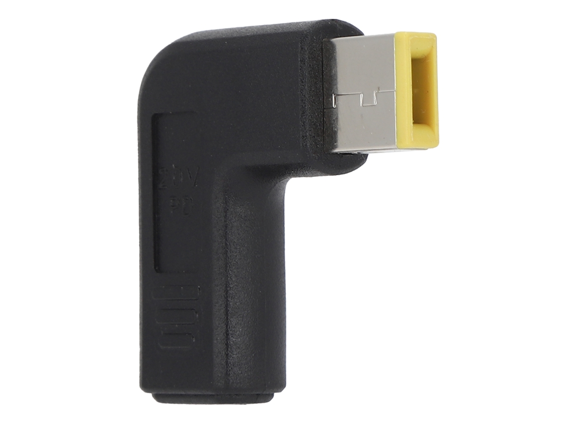 Conector Elbow Typec Feminino Para Boca Retangular Masculino Pd Para Notebook Pc Pd20v Luz Dourada