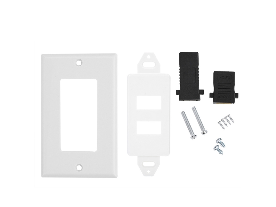 Painel De Parede Multimídia Integrado Hdmi Usb3.0 Conector Áudio Vídeo