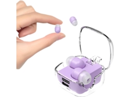 Mini Fones De Ouvido Sem Fio, Fones De Ouvido Bluetooth Com Cancelamento Ruído Para Orelhas Pequenas, Fones De Ouvido