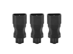 Aetheria 3pcs Adaptador de Energia Iec320 C14 para C5 Conector Conversor 250v 2500w Pvc