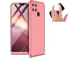 Capa e Popsocket Realme C15 PHONESHIELD Slim Armor 360º Rosa