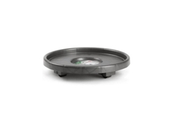 Soporte maceta ruedas antracita 34 cm