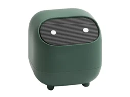 Lixo Mini de Mesa com Tampa de Pressão 2 Camadas para Escritório Controle de Odor