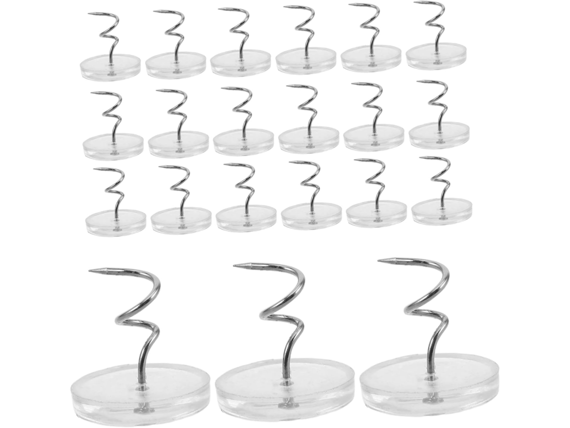 100 Pinos Giratórios Em Aço Inoxidável E Polipropileno Para Saias De Cama Lençóis, Brancos, Antiderrapantes E Duráveis
