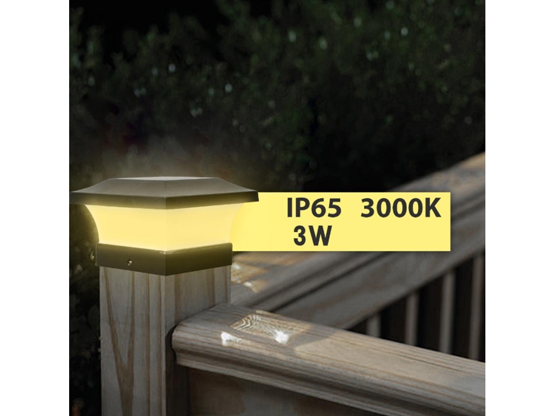 2026 luz de Columna Solar Ip65 Impermeable para Exterior Pared Jardín Café Hogar Patio Jardín Público