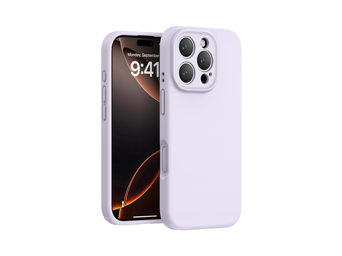 (roxo, Iphone 16 Plus) Capa De Silicone Líquido Para Iphone, Cor Sólida, Capa Protetora De Peça Única Com Cobertura Total.