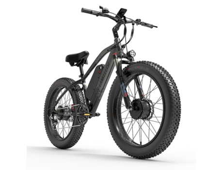Bicicleta Elétrica LANKELEISI Mg740 Plus 2000W Samsung 48V 20Ah 51Km/H Preto