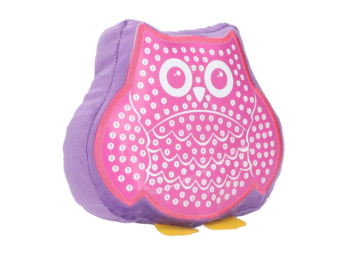 Primerox travesseiro Animal Diy de Pelúcia Artesanal Anti stress Brincadeira para Crianças Cor Vibrante