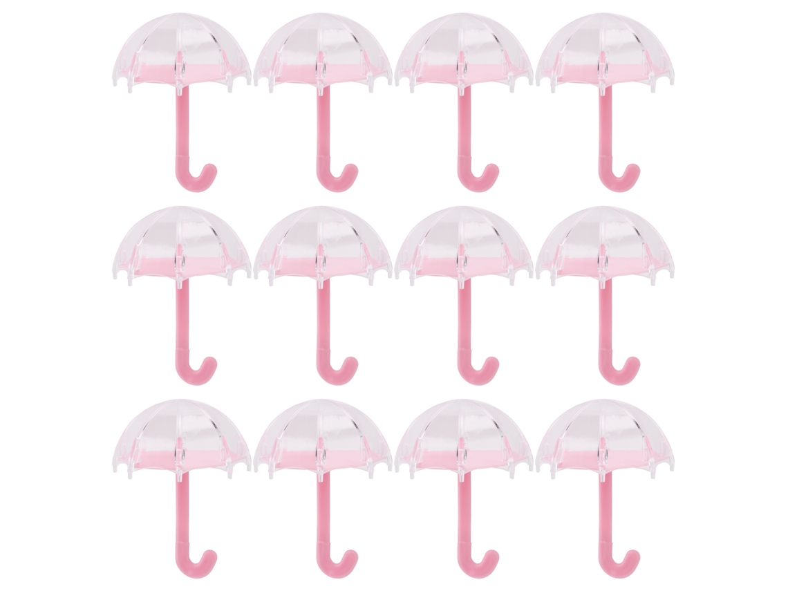 Caixa De Bombons De Forma De Guarda-chuva Rosa 12 Peças