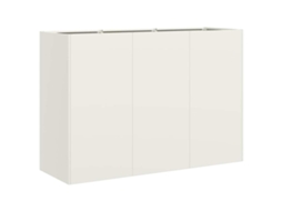 vidaXL Vaso floreira 120x40x80 cm aço laminado a frio branco