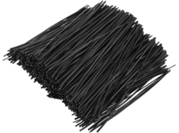 1000 Abraçadeiras De Nylon Pretas Reutilizáveis, Feitas De Ferro Galvanizado E Plástico.
