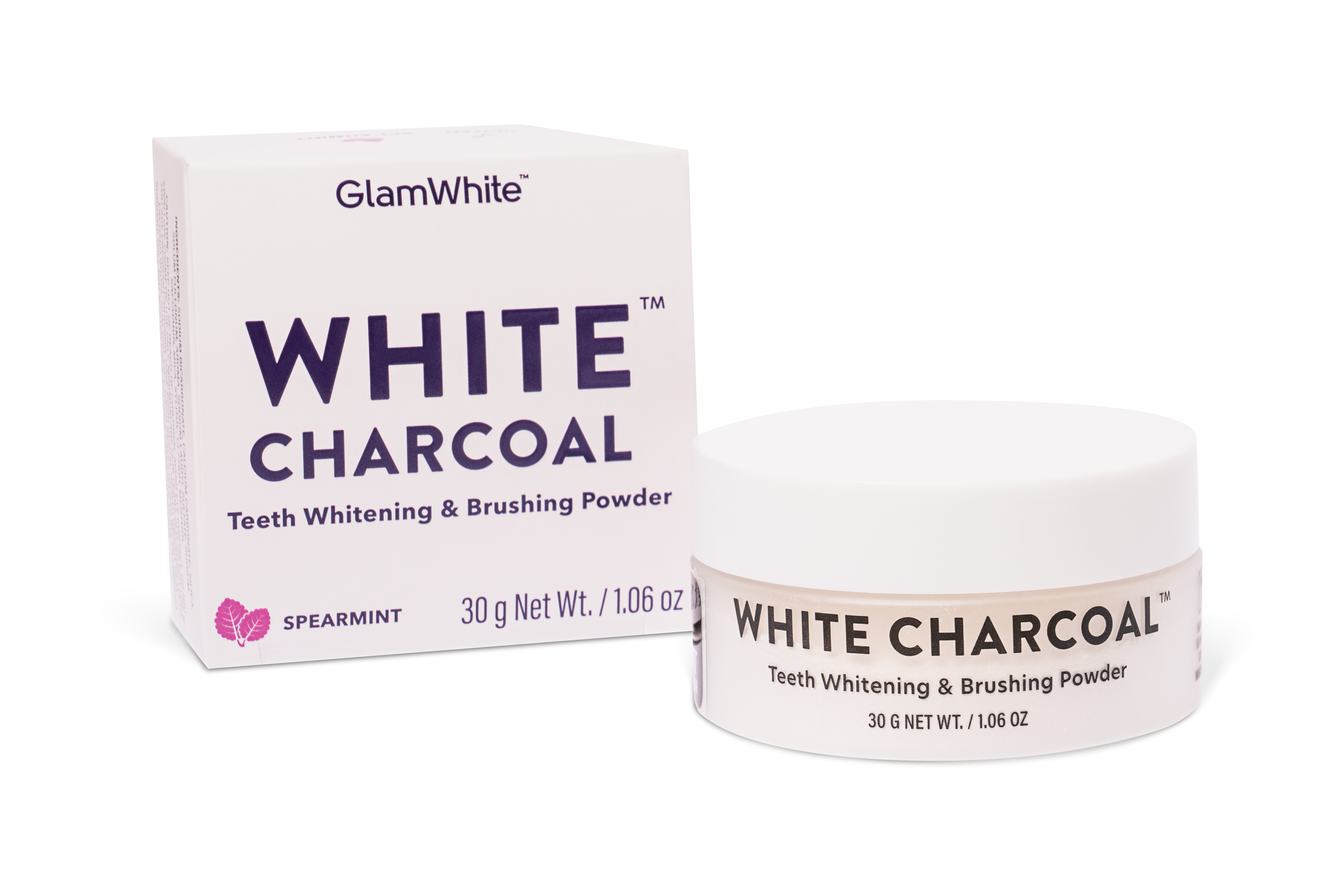 Pasta de Dentes Branqueadora em Pó GLAMWHITE White Charcoal (30 gr)