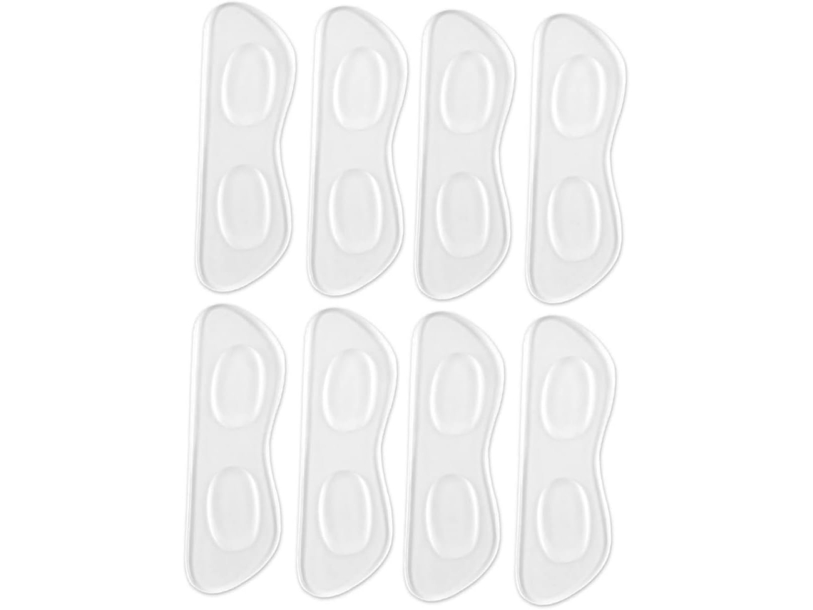 Protetores De Calcanhar Silicone Macio E Transparente, 4 Pares, Para Evitar Bolhas, Ideais Para Salto Alto E Uso Diário
