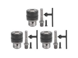 3 Conjuntos De Mandril De Furadeira Com Chave Para Martelo Elétrico 1/2in20unf+1,5-13mm Acessórios De Ferramentas Elétricas