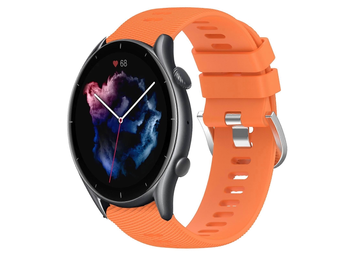 Pulseira De Silicone Macio De Cor Sólida De 22 Mm Para Amazfit Gtr 3 Pro