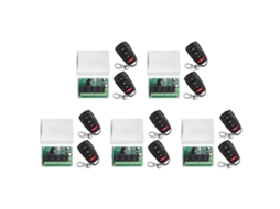 Módulo De Relé De Quatro Vias Para Controle Remoto, 5 Unidades, 4 Canais, 12 V/24 V Cc, Receptor 433m