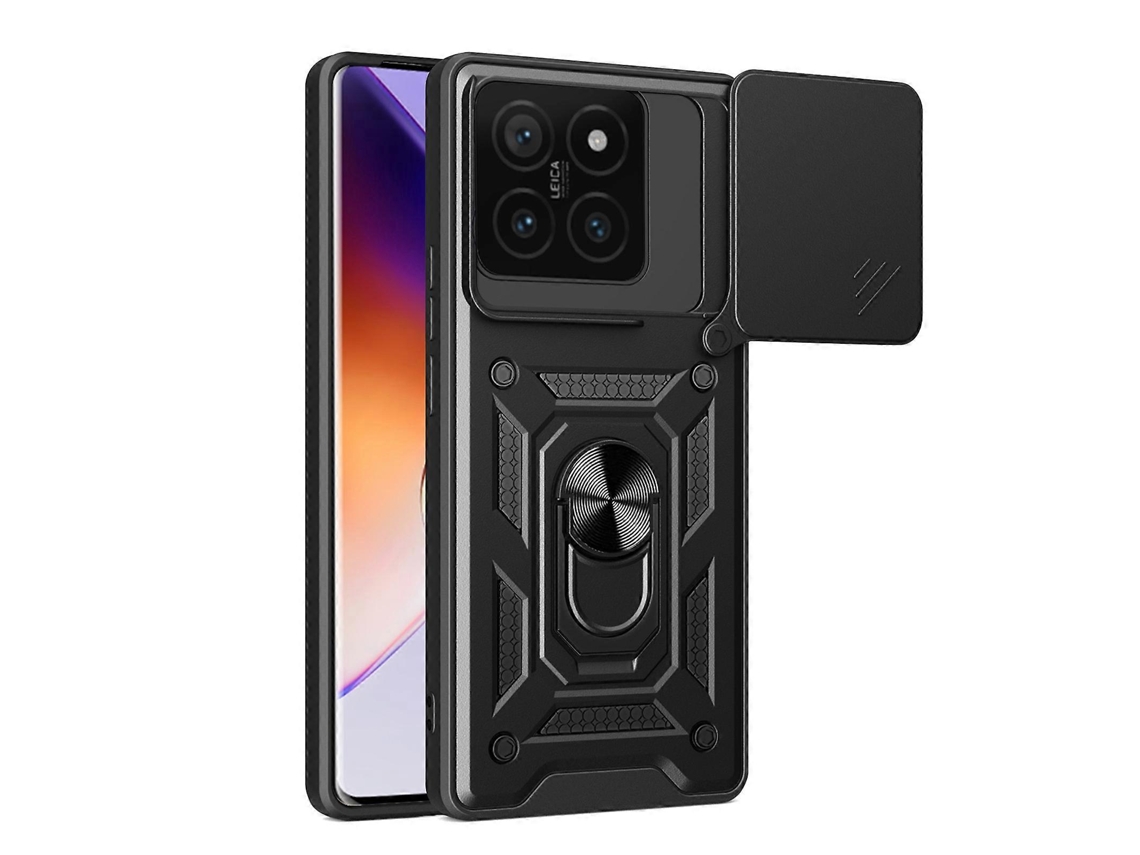 Capa De Celular Híbrida Tpu Com Design De Capa Para Câmera Deslizante