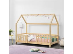 Estrutura de Cama Infantil [EN.CASA] (Bege - Madeira - 70x140 cm)