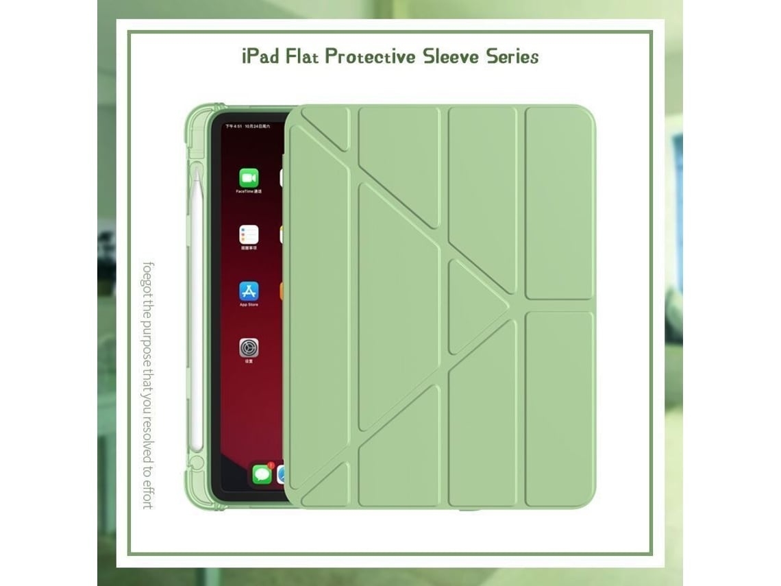 Capa Para Tablet Lurelia, Compatível Com Ipad 10 2/10 5 Matcha, Verde, Silicone, Proteção Antiquedas, Anti-impressões Digitais