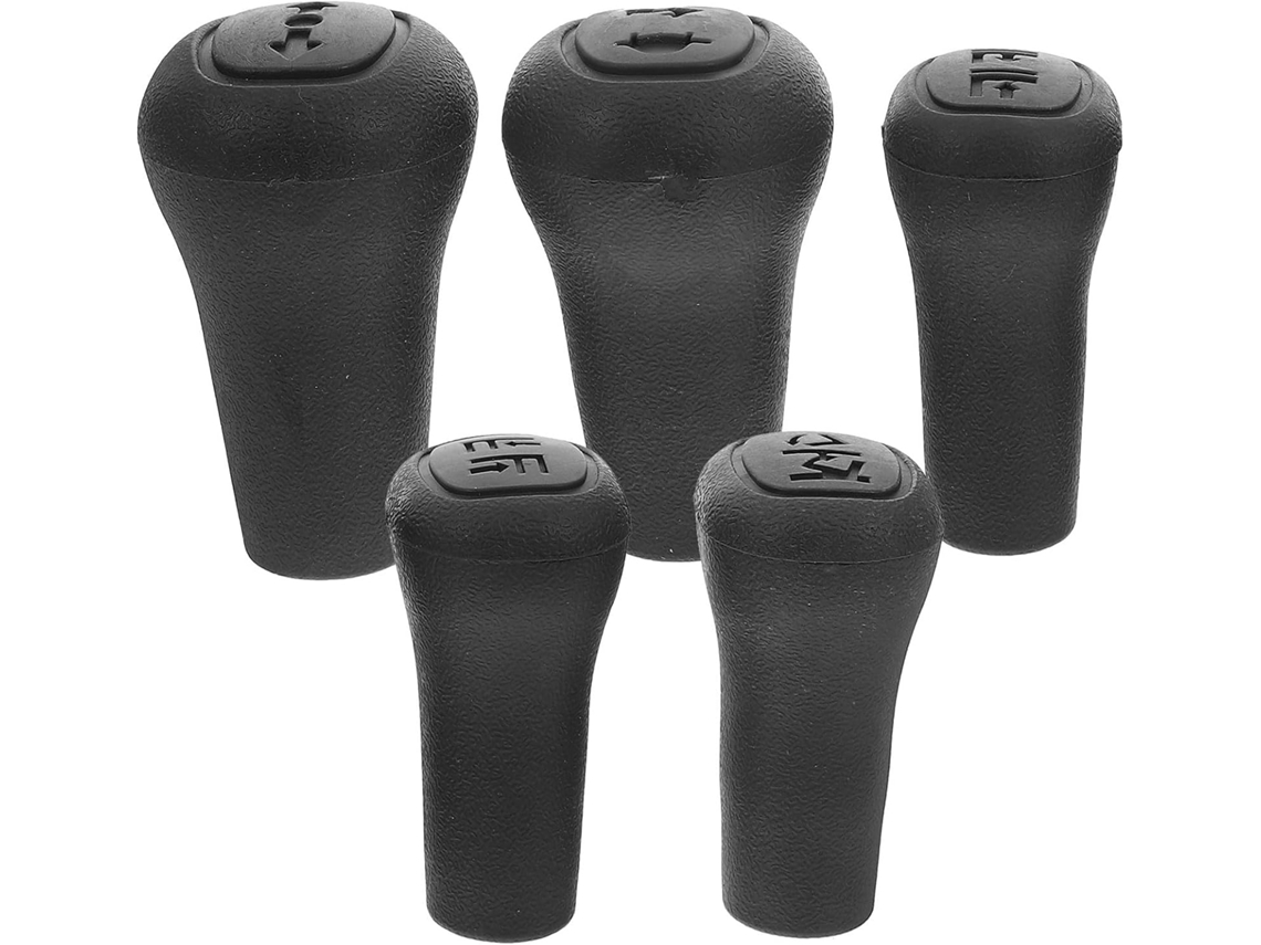 Conjunto de 5 botões de controle da Empilhadeira Alavanca em plástico marrom.