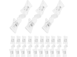 Clips De Publicidade Em Plástico Transparente Supvox, 20 Unidades, Para Fixação De Etiquetas E Placas Em Prateleiras