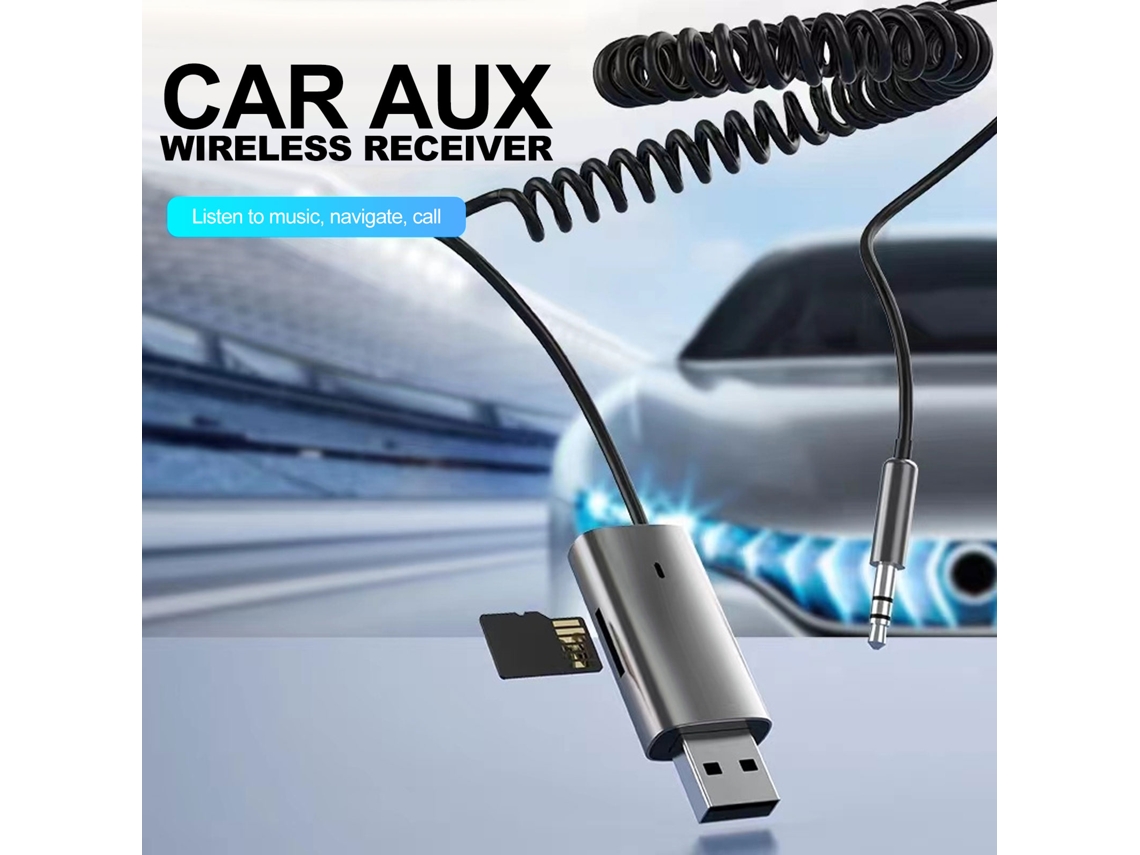 Adaptador Bluetooth 5.1 Com Microfone Para Carro E Estéreo