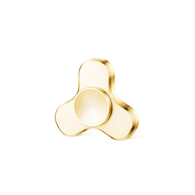 (dourado) Mini Fidget Spinner Brinquedo Giratório De Liga Metálica Resistente À Pressão