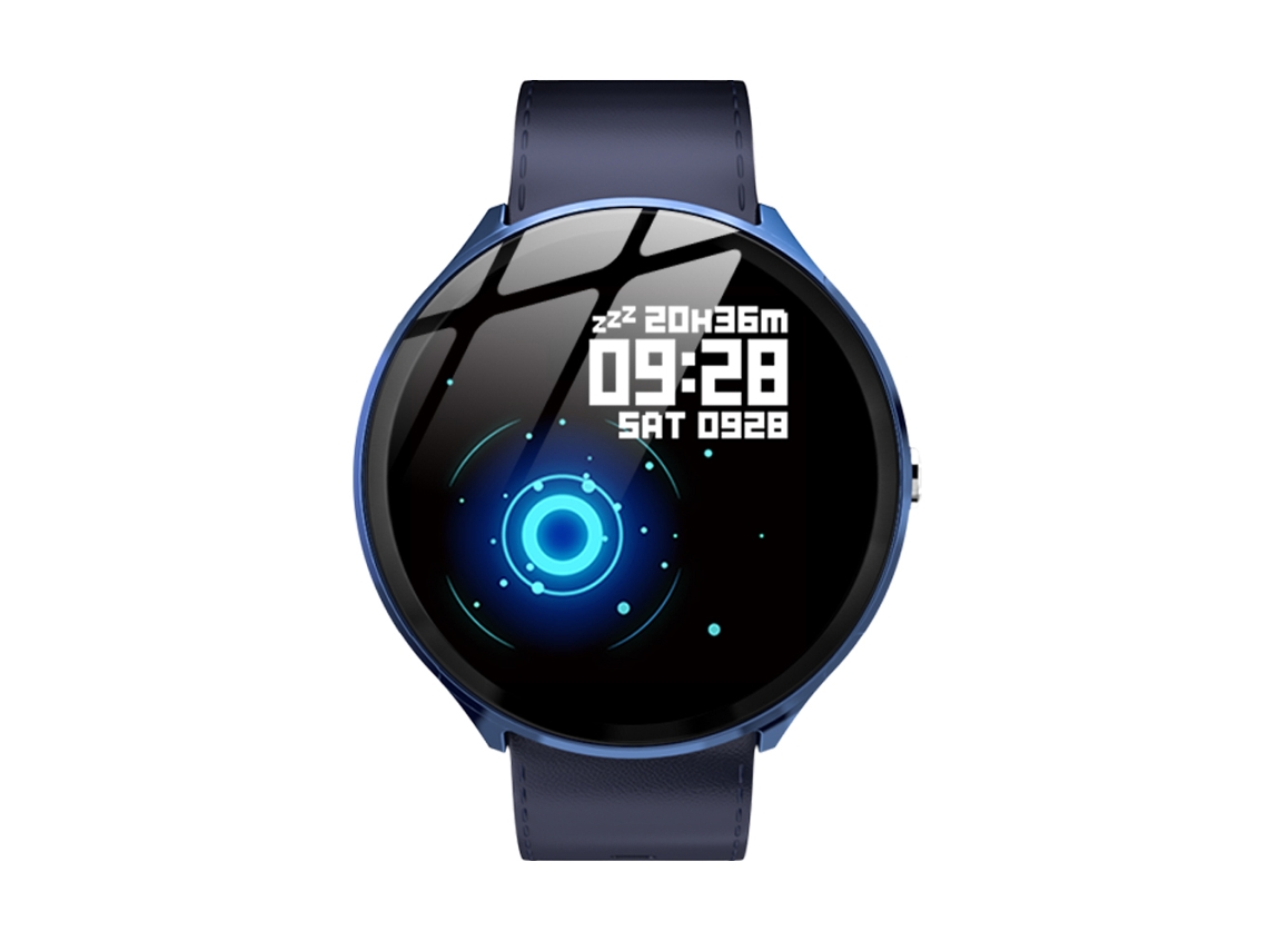 Smartwatch Kospet V12w com tela IPS de 1,3 polegadas, Bluetooth 4.0, monitor de frequência cardíaca, resistência à água IP67 e compatível com iOS e Android.