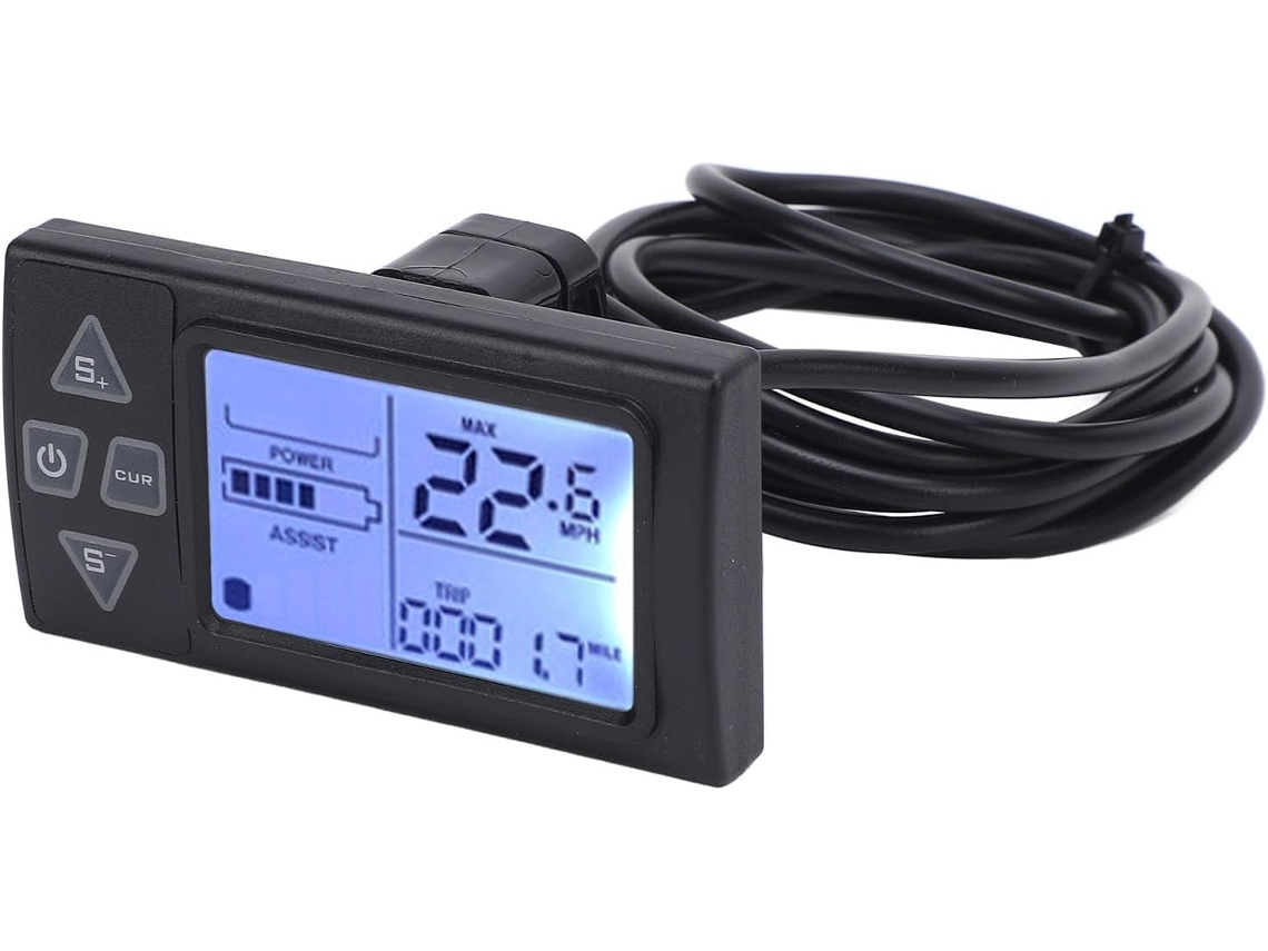 Visor Lcd Elétrico Com Iluminação De Fundo No Guidão