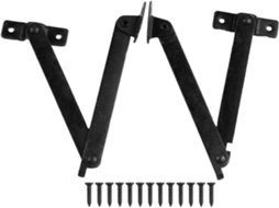 Conjunto De 2 Dobradiças Tripé Suporte Para Caixas Antigas, Suportes De Canto Móveis Em Ferro Retrô Para Baús, Vitrines