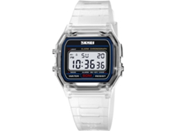 Lurelia Relógio Digital, Visor Digital, Led, Cronómetro, Alarme, Data/calendário, 33 Mm, 7mm, Aço Inoxidável, Resistente À Água 30m, Preto