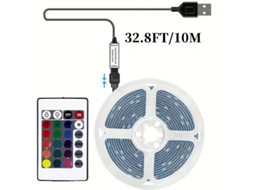 Cordão Led Usb Com Comando Sincronização Musical Para Quarto E Festas - Lurelia