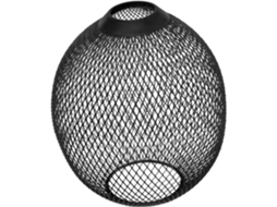 Suporte De Lâmpada Suspenso Em Metal Com Tela, Luminária De Teto Com Design Retrô.