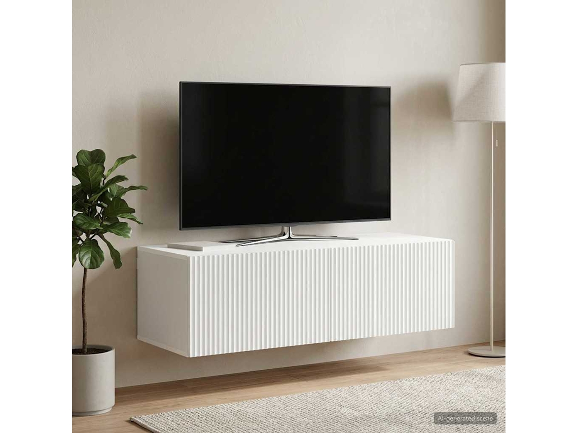 Vidaxl Gabinete De Tv De Parede Branco 98 X 41 X 30 Cm