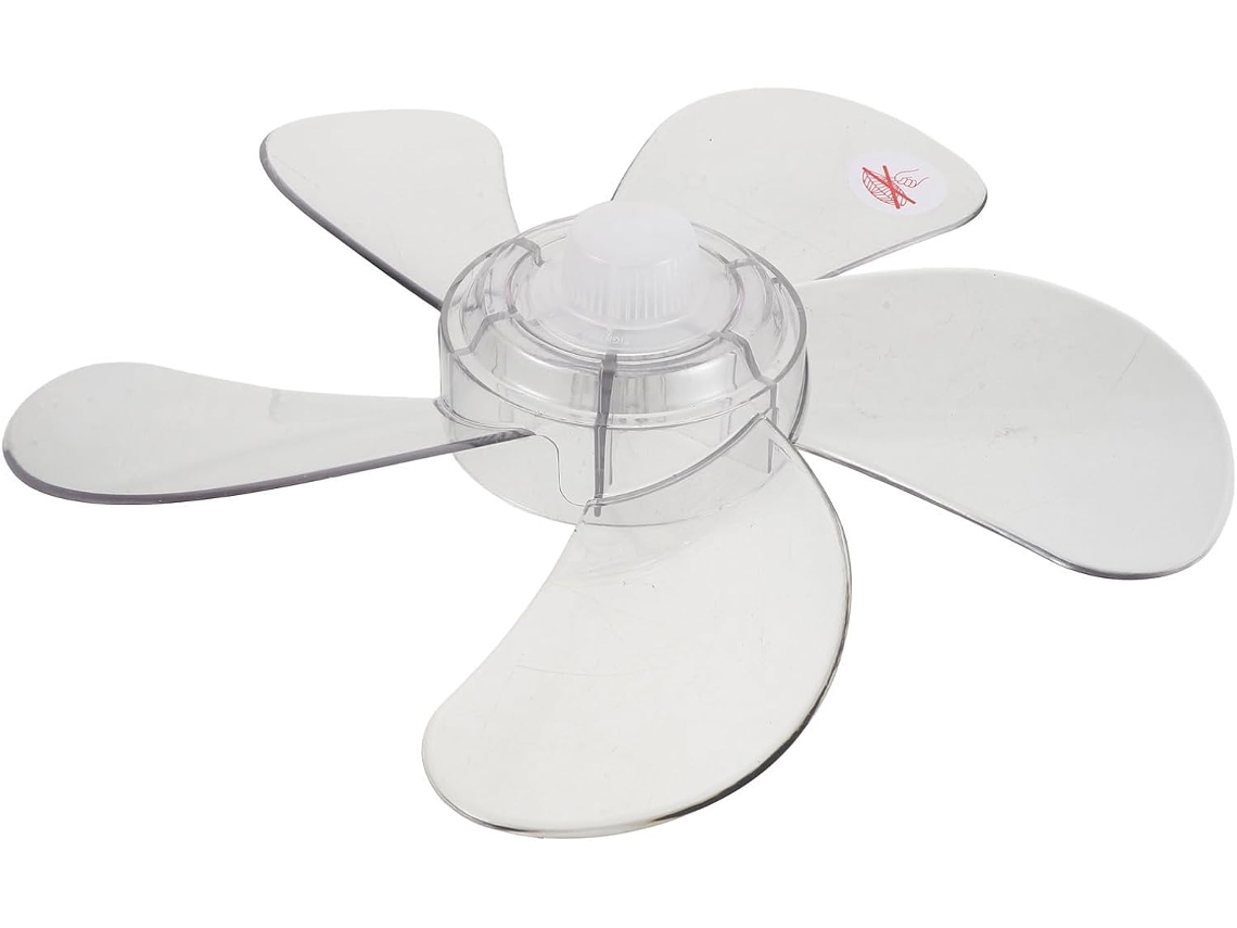 2 Peças De Pás De Ventilador Transparentes De 12 Polegadas