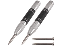 2 Pack Punção Automática 5" com Mola, Tensão Ajustável e 2 Pontas de Reposição