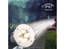 Lâmpada Subterrânea Led Tomshine 5w 550lm Ip67 Jardim Paisagismo S/MARCA