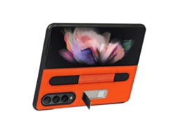 Capa de Telefone Capa de Couro Protetora para Telefone EOOCOO (para Samsung Z Fold3 com Slot para Caneta)