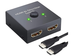 Interruptor Hdmi 4K 3D YIZHOOD Inf118 Preto