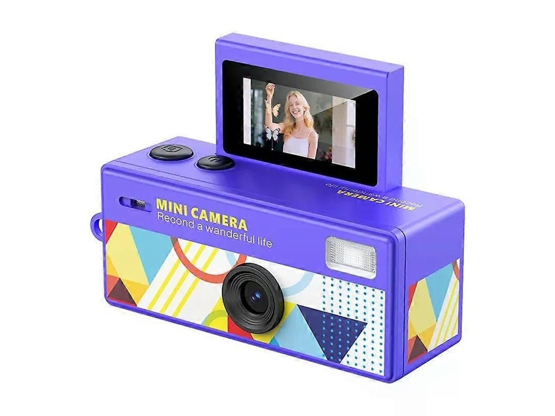 Mini Câmara Digital Com Ecrã Dobrável De 0,96 Polegadas E Gravação 720p