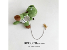 Boneca De Pelúcia Com Broche Design Rugido Dragão Decoração Cadeia